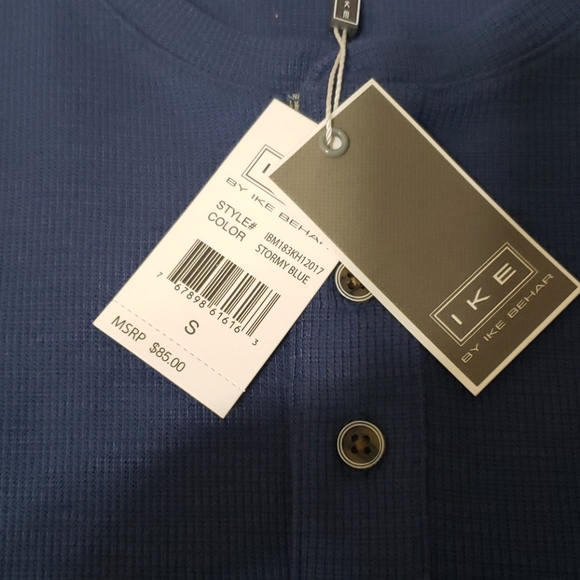 IKE BEHAR quarter button thermal top - Picture 2 of 11